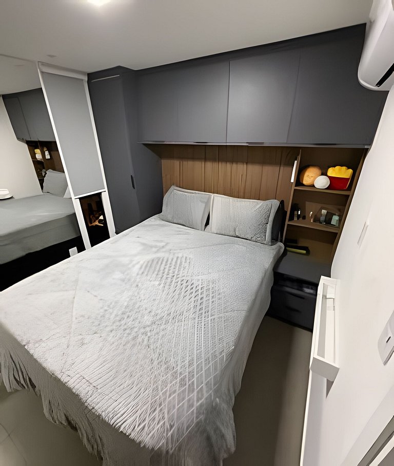 Flat elegante perto da praia