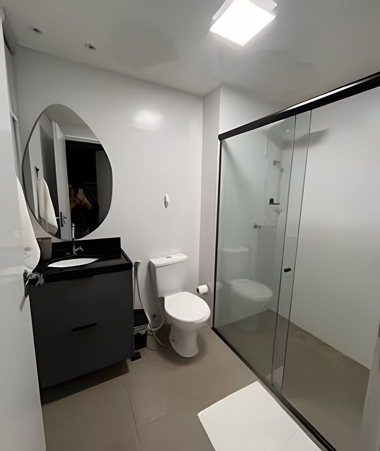 Flat elegante perto da praia