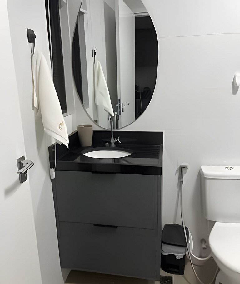 Flat elegante perto da praia