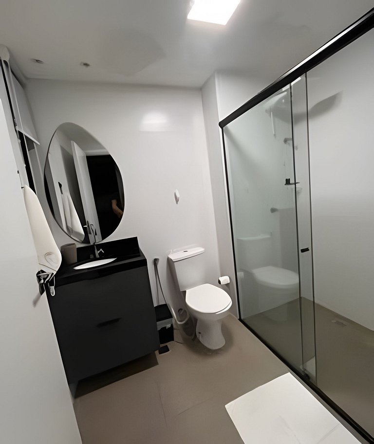 Flat elegante perto da praia