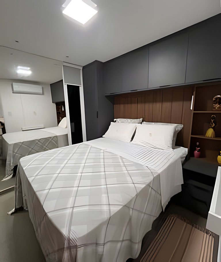 Flat elegante perto da praia