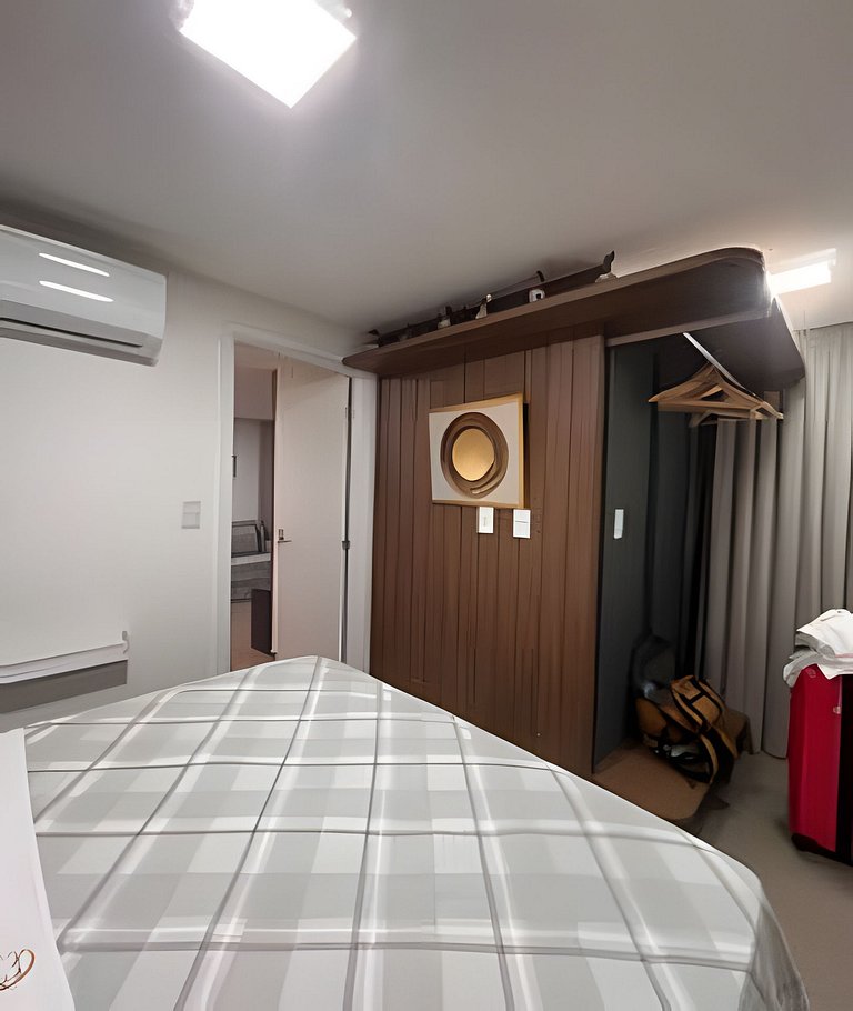 Flat elegante perto da praia