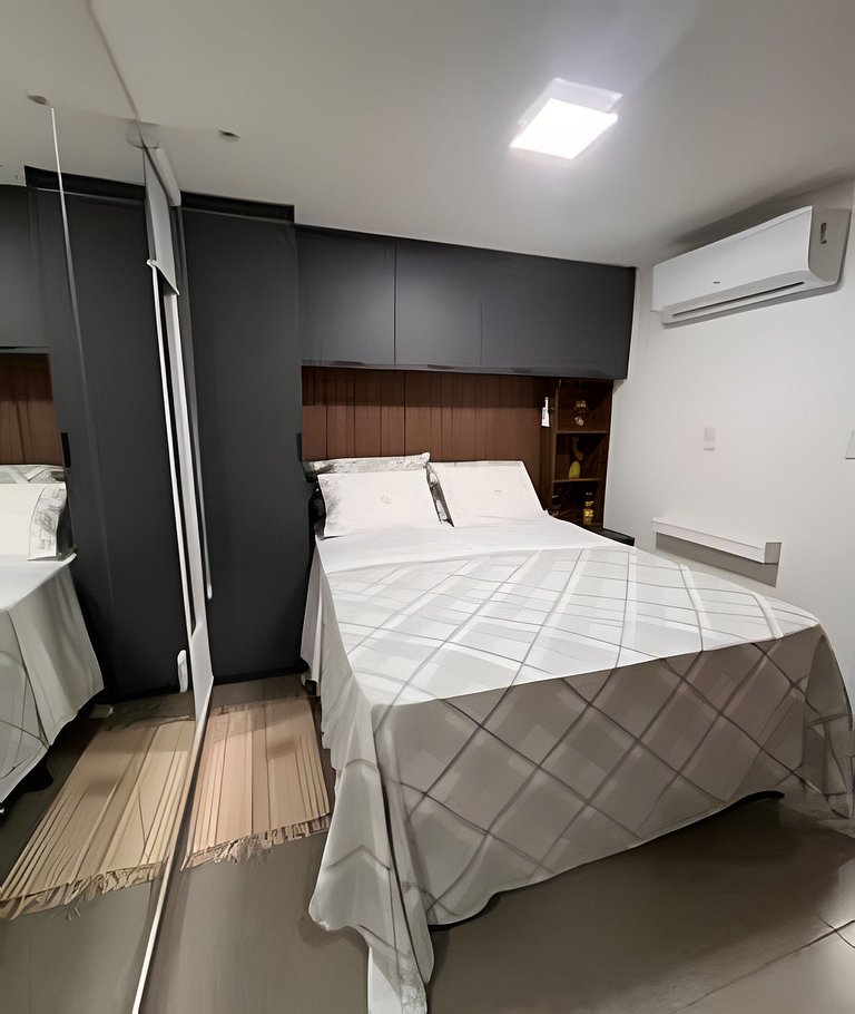 Flat elegante perto da praia