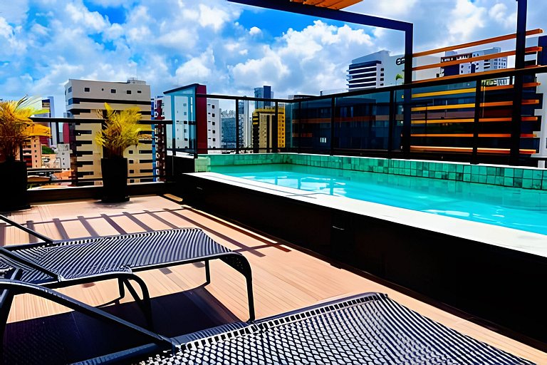 Apartamento familiar pertinho da praia Manaira