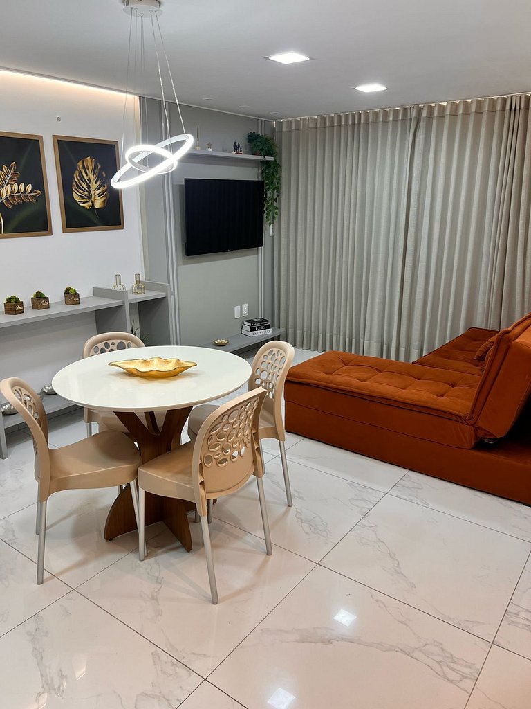 Apartamento familiar pertinho da praia: viva os dias de sol