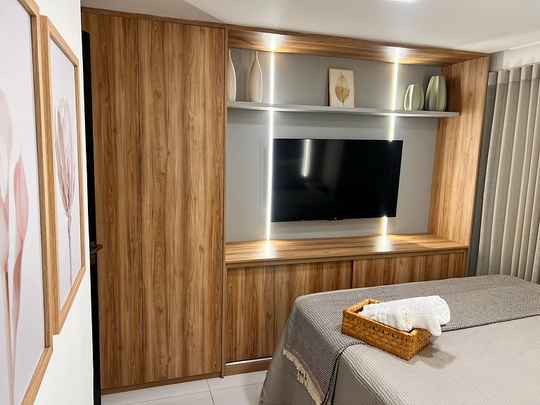 Ap com Varanda Vista Mar - Próximo a Praia