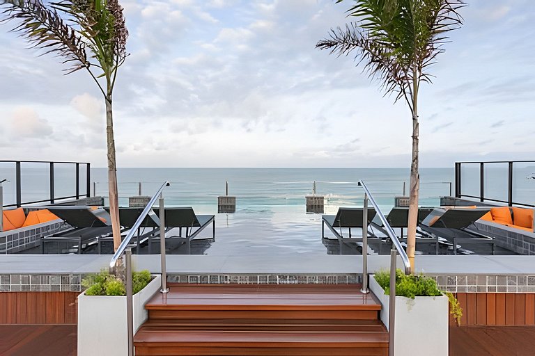 Flat Pé na Areia - Jardim Oceania