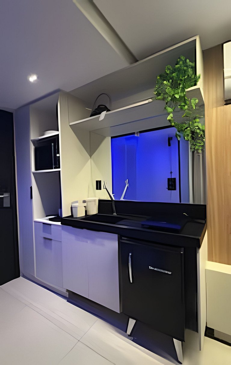 Flat Com Vista Incrível com Piscina - Pé na Areia