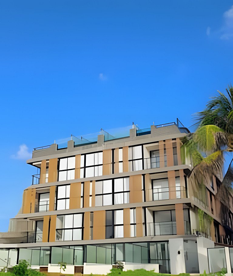 Flat Com Vista Incrível com Piscina - Pé na Areia