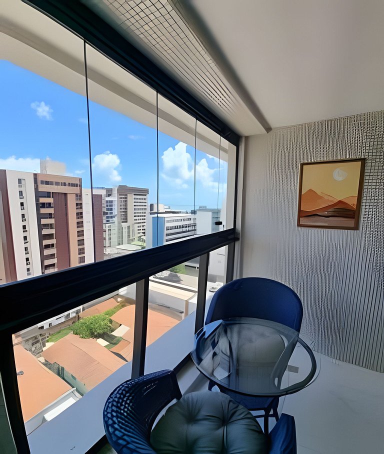 Flat elegante em área nobre e central em Tambau