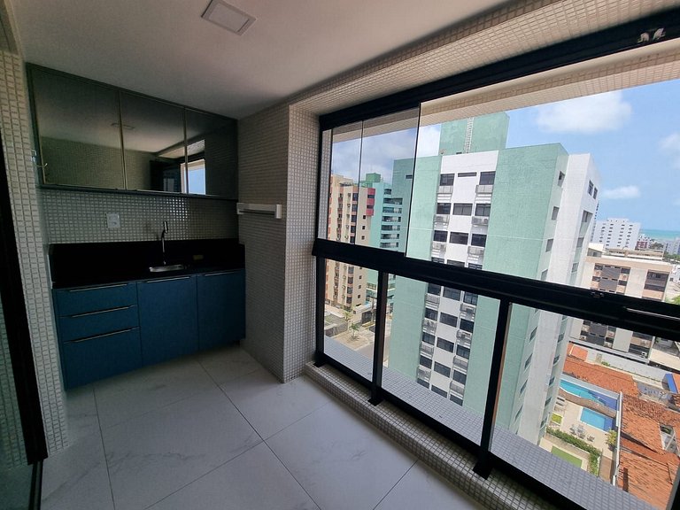 Flat elegante em área nobre e central em Tambau