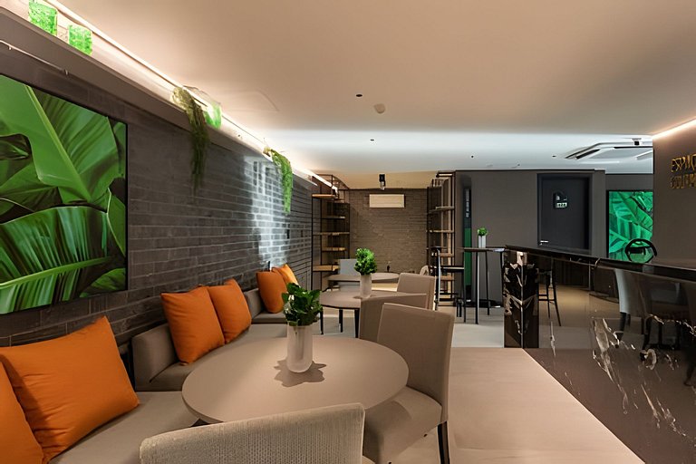 Flat pe na areia com piscina