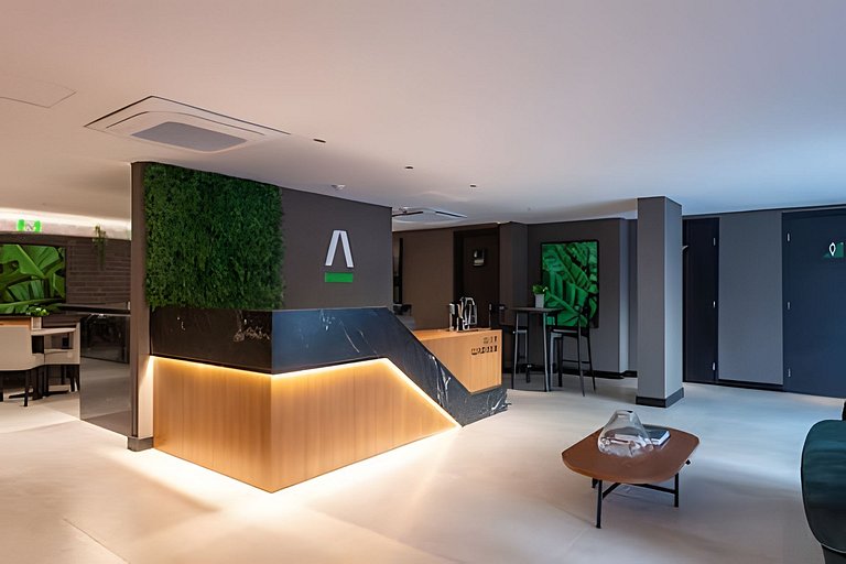 Flat pe na areia com piscina