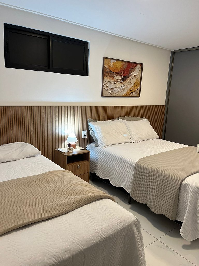 Flat elegante em área nobre e central em Tambau