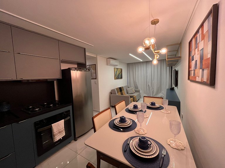 Flat elegante em área nobre e central em Tambau