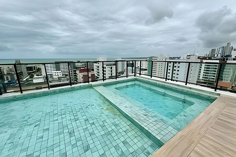 Flat elegante em área nobre e central em Tambau