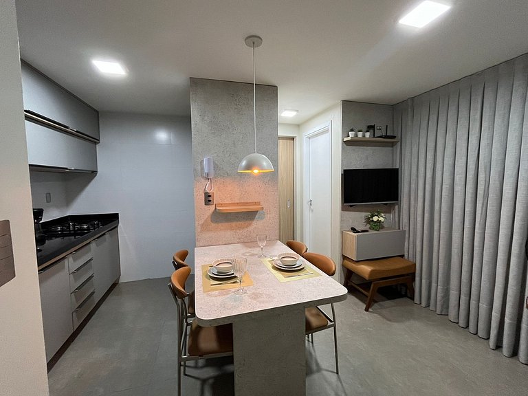 Flat premium em João Pessoa, localização top
