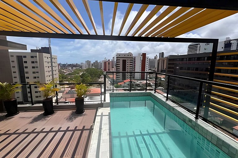 Flat premium em João Pessoa, localização top
