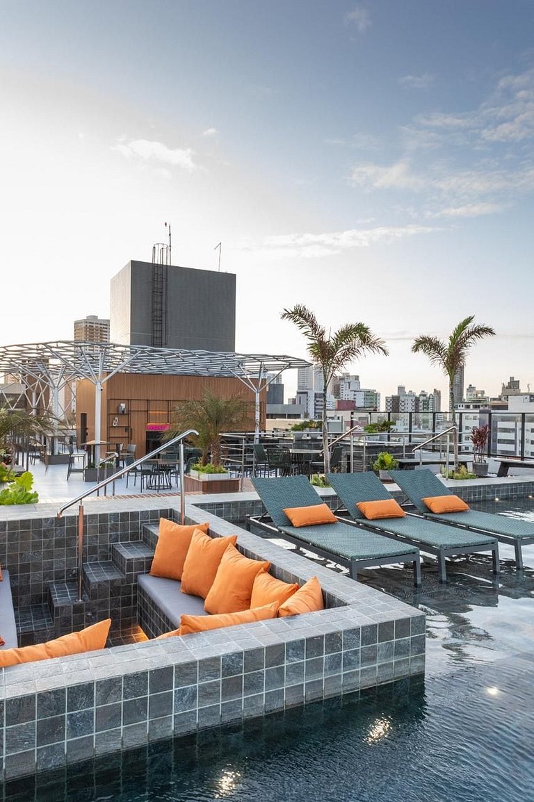 Flat charmoso no ponto nobre da cidade