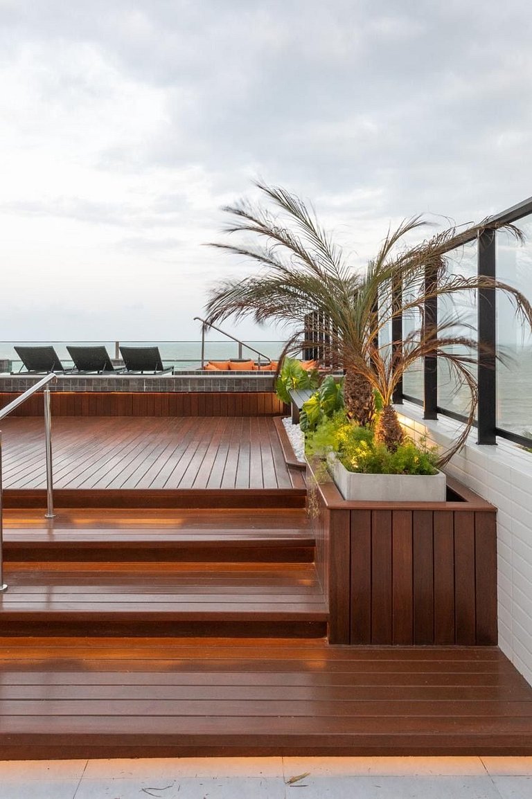 Flat Vista Mar - Piscina - Pé na Areia