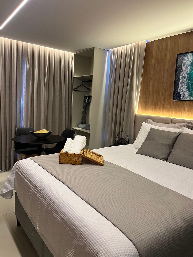 Flat charmoso no ponto nobre da cidade