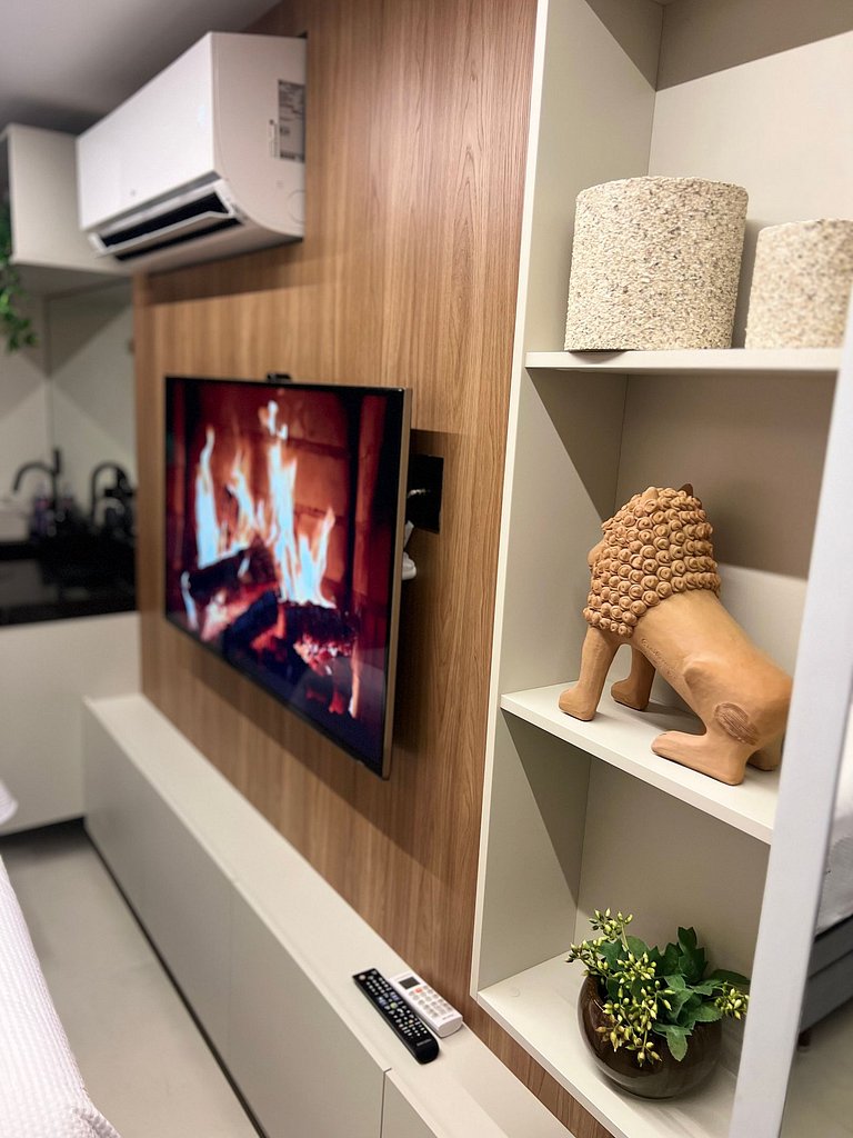 Flat Com Vista Incrível com Piscina - Pé na Areia