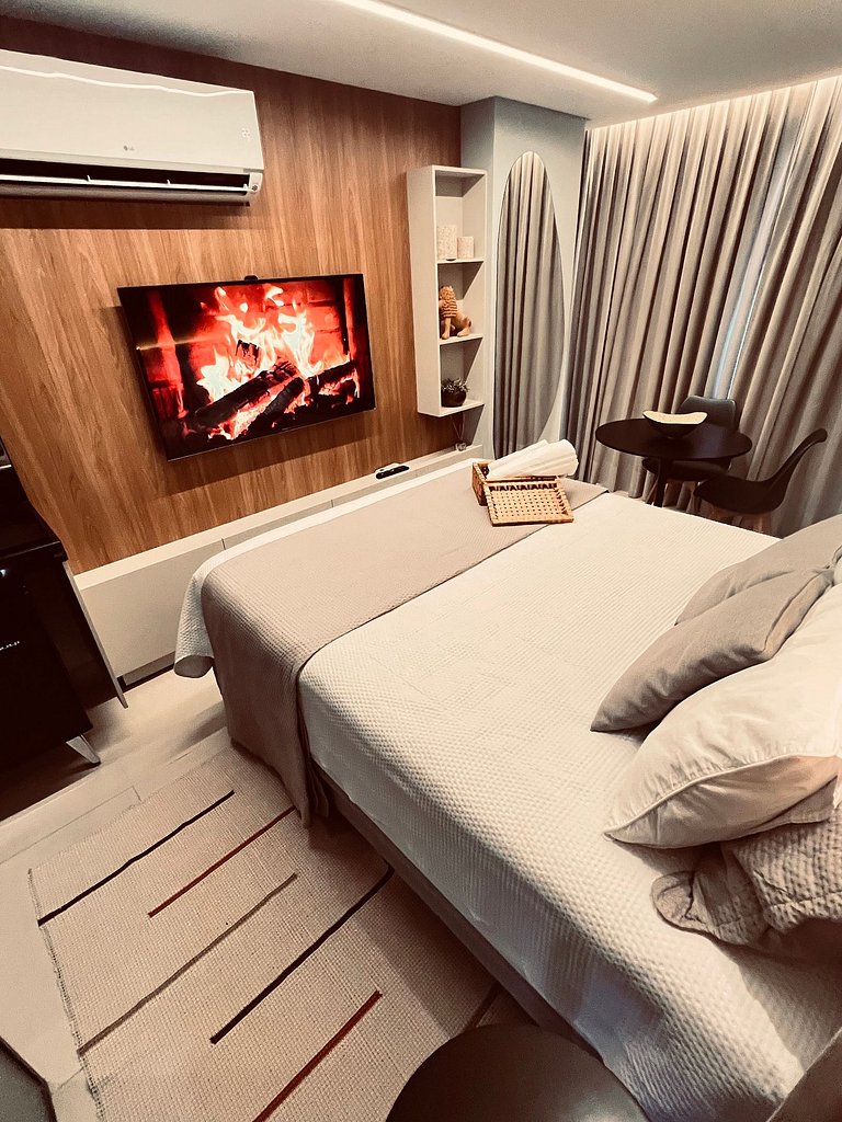 Flat Com Vista Incrível com Piscina - Pé na Areia