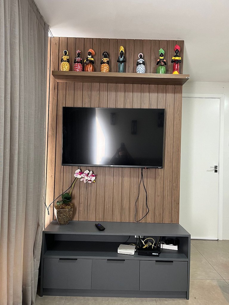 Flat elegante perto da praia