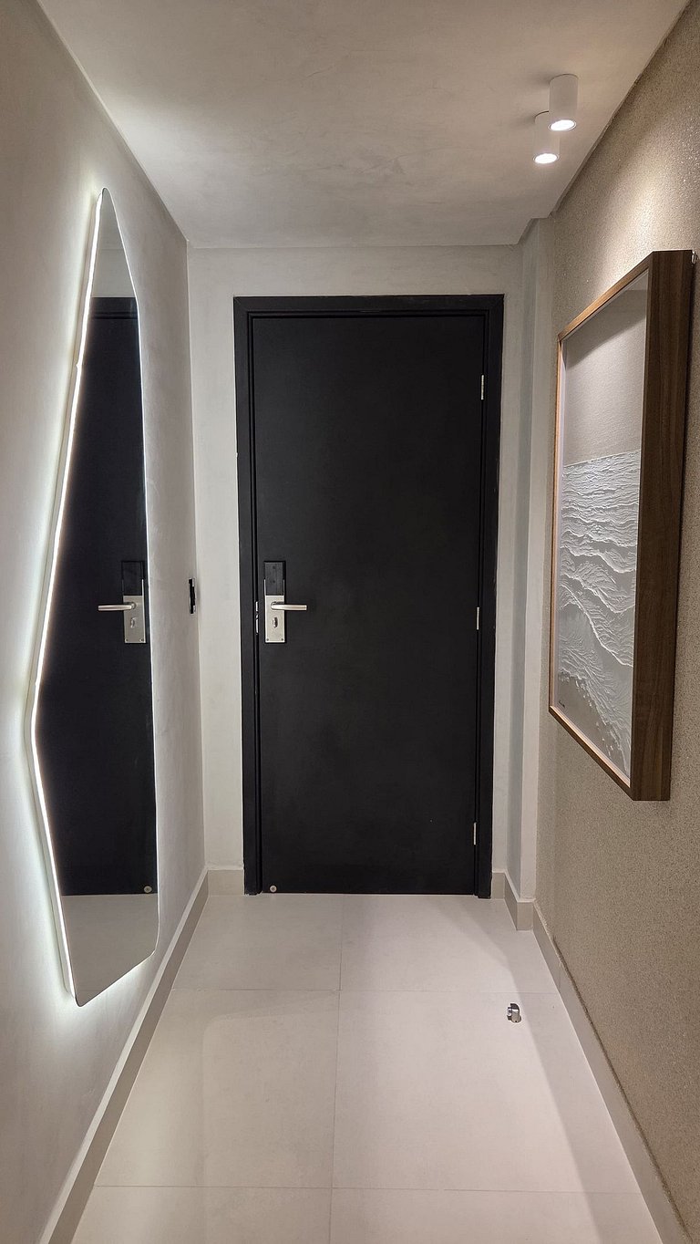 Flat pe na areia com piscina