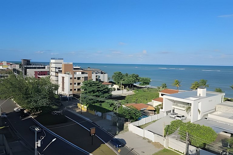 Refúgio Familiar -varanda e vista mar