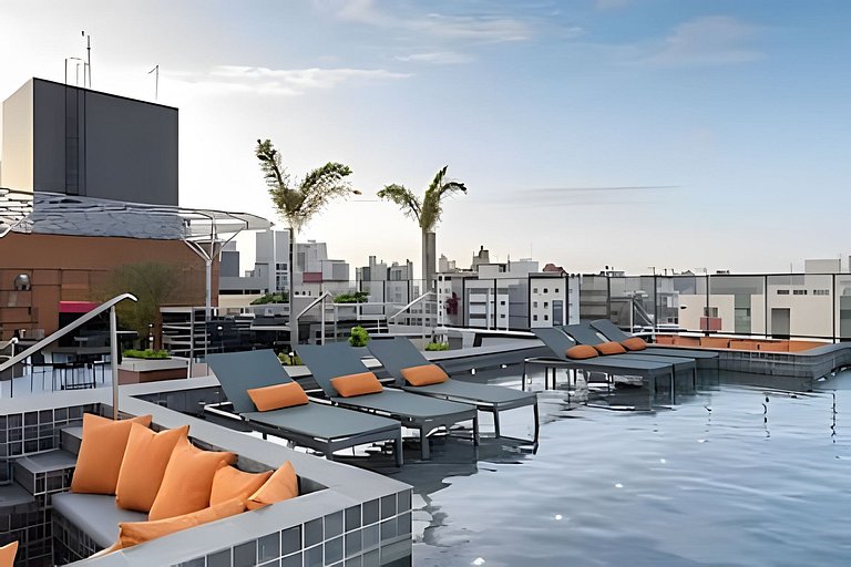 Flat Pé na Areia - Varanda Vista Mar - Piscina