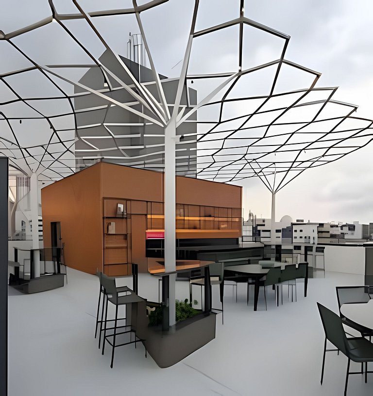 Seu refúgio premium à beira-mar com varanda