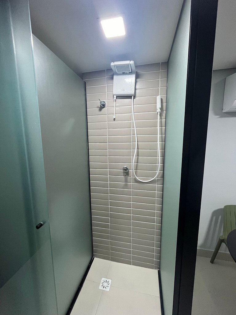 Flat com Varanda Vista Mar Incrível