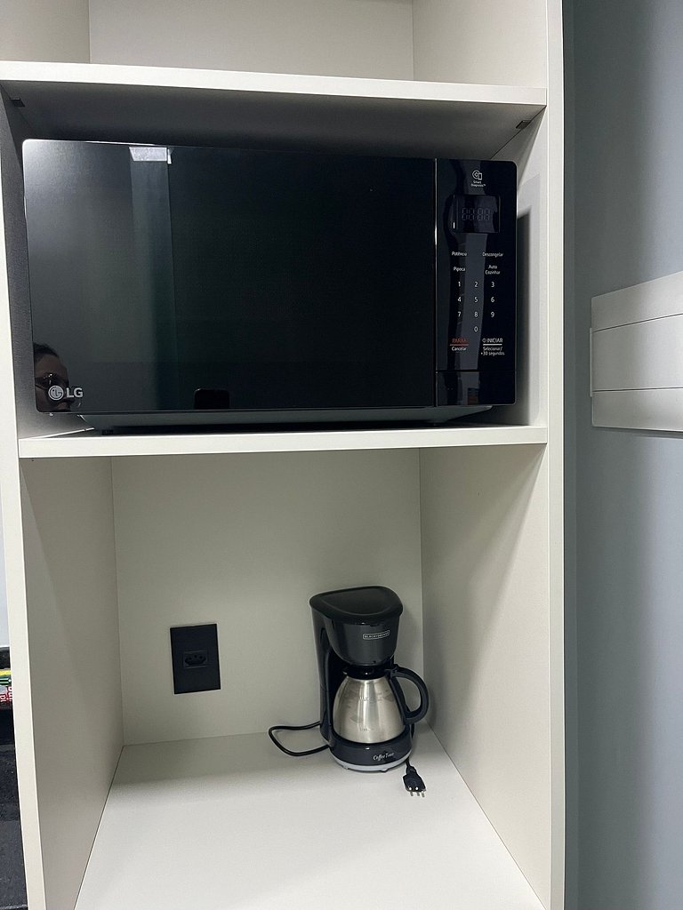 Flat com Varanda Vista Mar Incrível