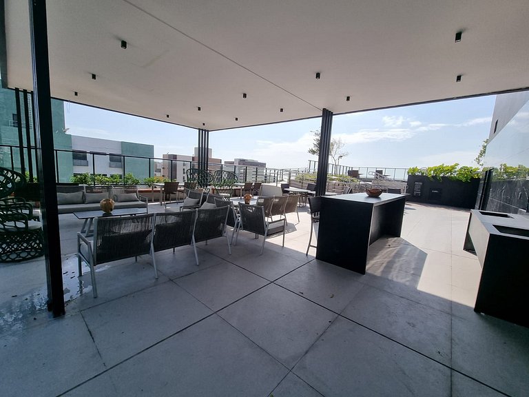 Apartamento 2Q completo com vista para o mar em Tambaú e pis