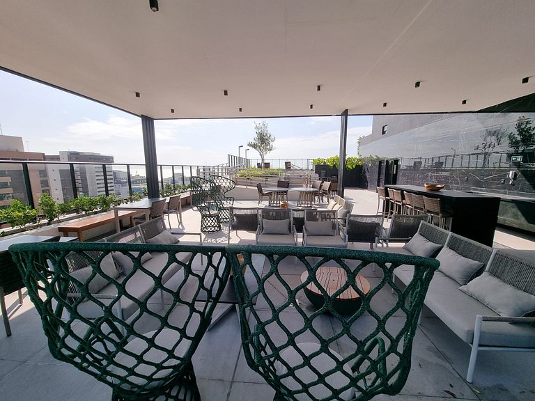 Apartamento 2Q completo com vista para o mar em Tambaú e pis