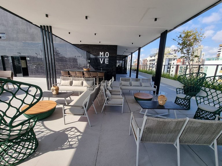 Apartamento 2Q completo com vista para o mar em Tambaú e pis