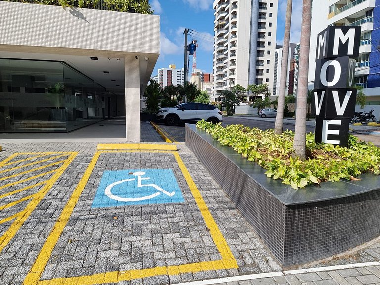 Apartamento 2Q completo com vista para o mar em Tambaú e pis