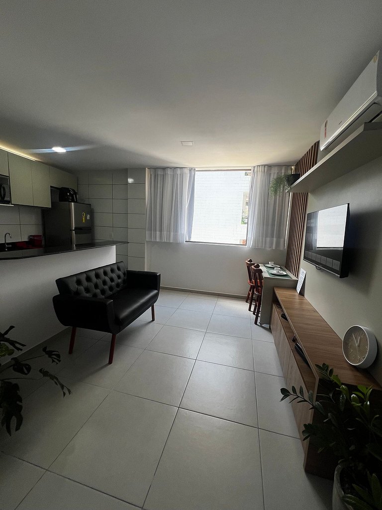 Flat em Cabo Branco a Passos da Praia - Completo