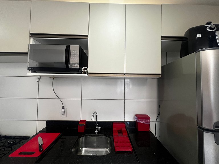 Flat em Cabo Branco a Passos da Praia - Completo