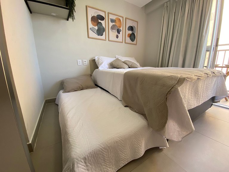 Flat em Cabo Branco com Varanda - Próximo a Praia