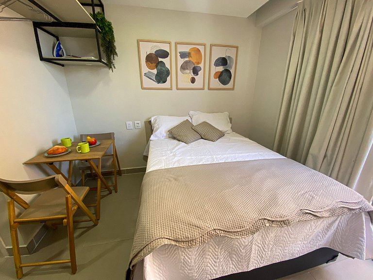 Flat em Cabo Branco com Varanda - Próximo a Praia