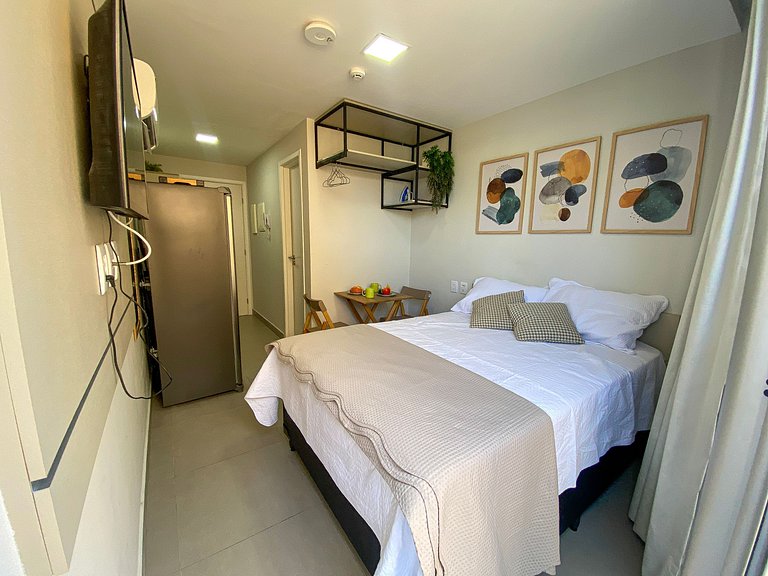 Flat em Cabo Branco a Passos da Praia