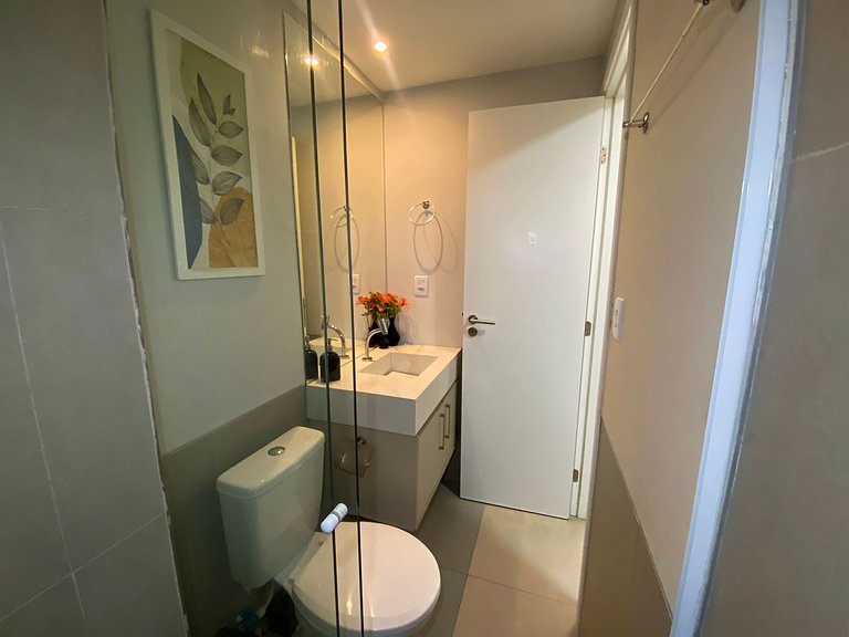 Flat em Cabo Branco com Varanda - Próximo a Praia