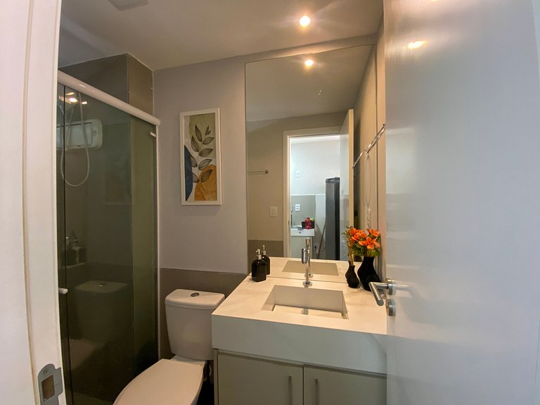 Flat em Cabo Branco com Varanda - Próximo a Praia