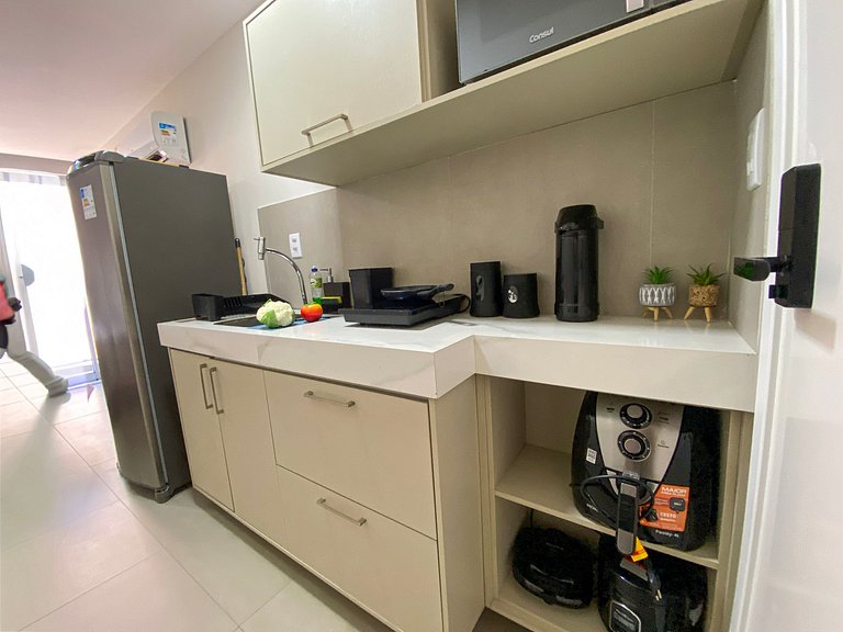 Flat em Cabo Branco com Varanda - Próximo a Praia