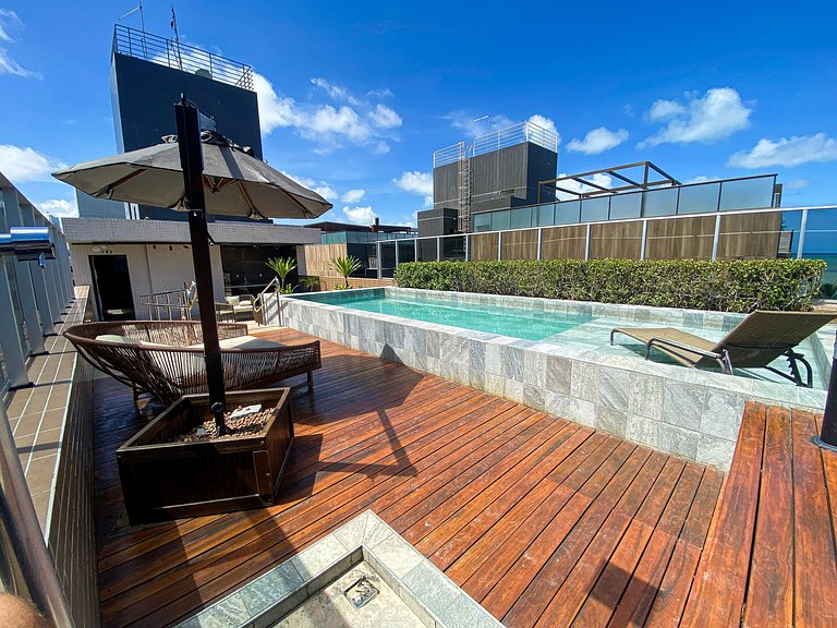 Flat em Cabo Branco com Varanda - Próximo a Praia