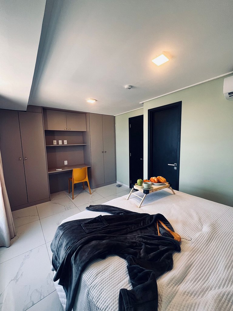 Apartamento 2Q completo com vista para o mar em Tambaú e pis