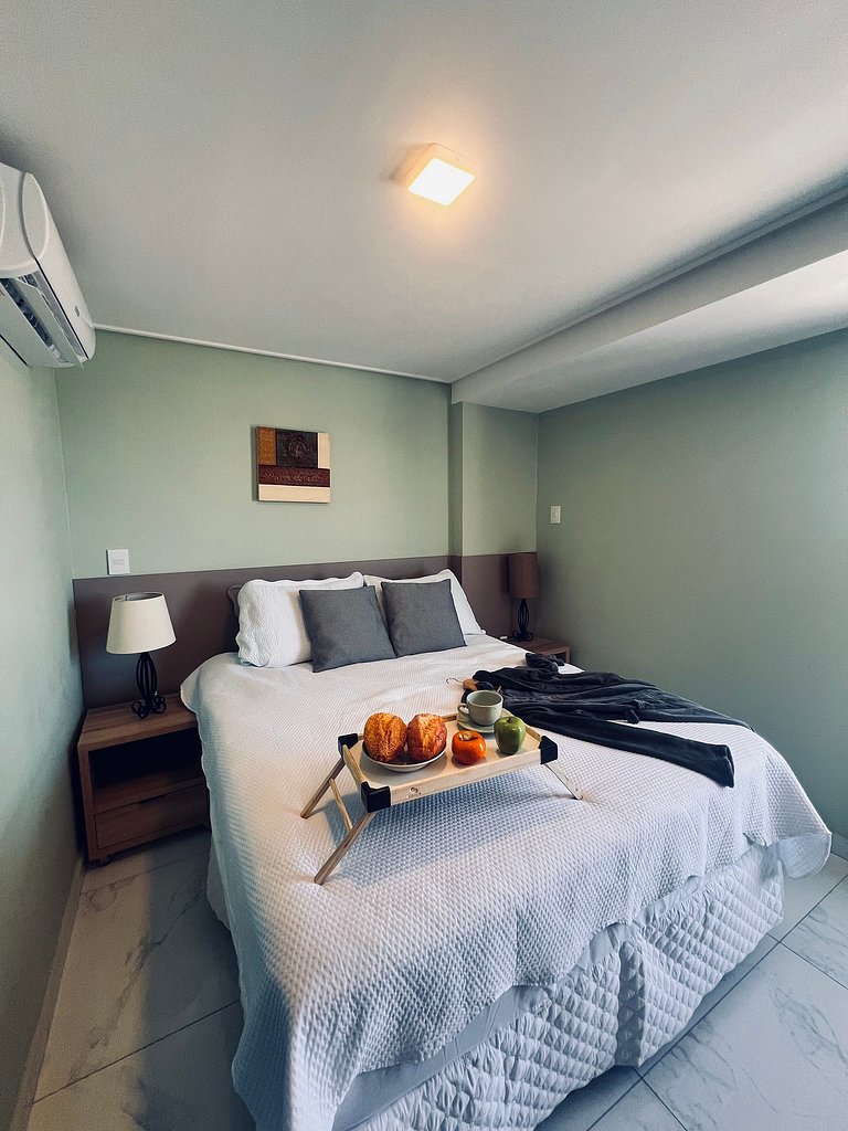 Apartamento 2Q completo com vista para o mar em Tambaú e pis