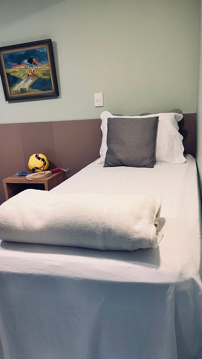 Apartamento 2Q completo com vista para o mar em Tambaú e pis